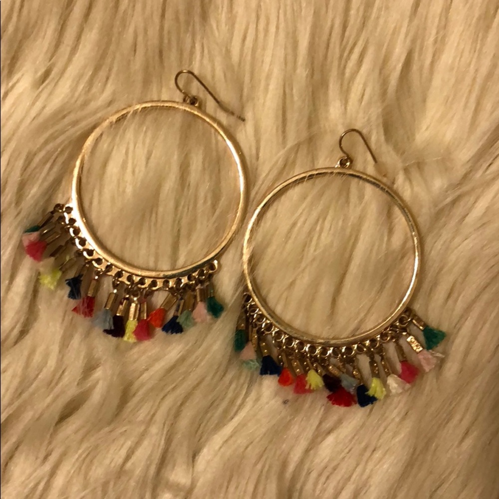 Hoop/tassel Earrings
